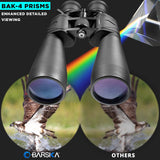 Barska AB10592 Gladiator - Prismáticos con Zoom de 20-100 x 70 aumentos con Adaptador de trípode para astronomía y visión de Largo Alcance, Color Negro