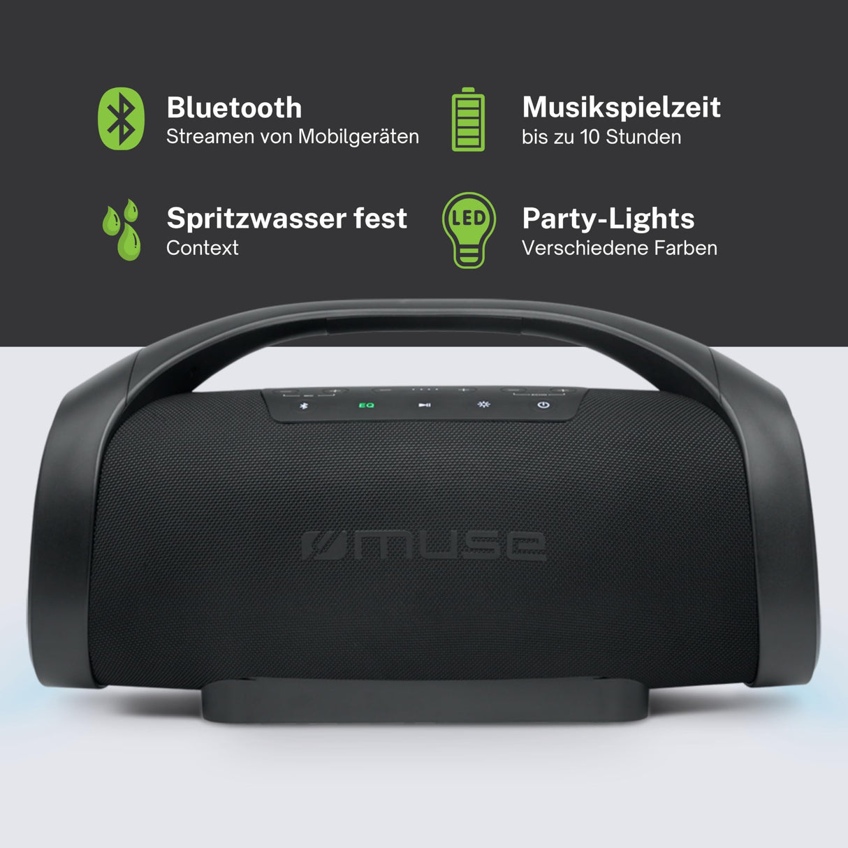 Enceinte sans fil Muse M 980 BT Bluetooth Noir