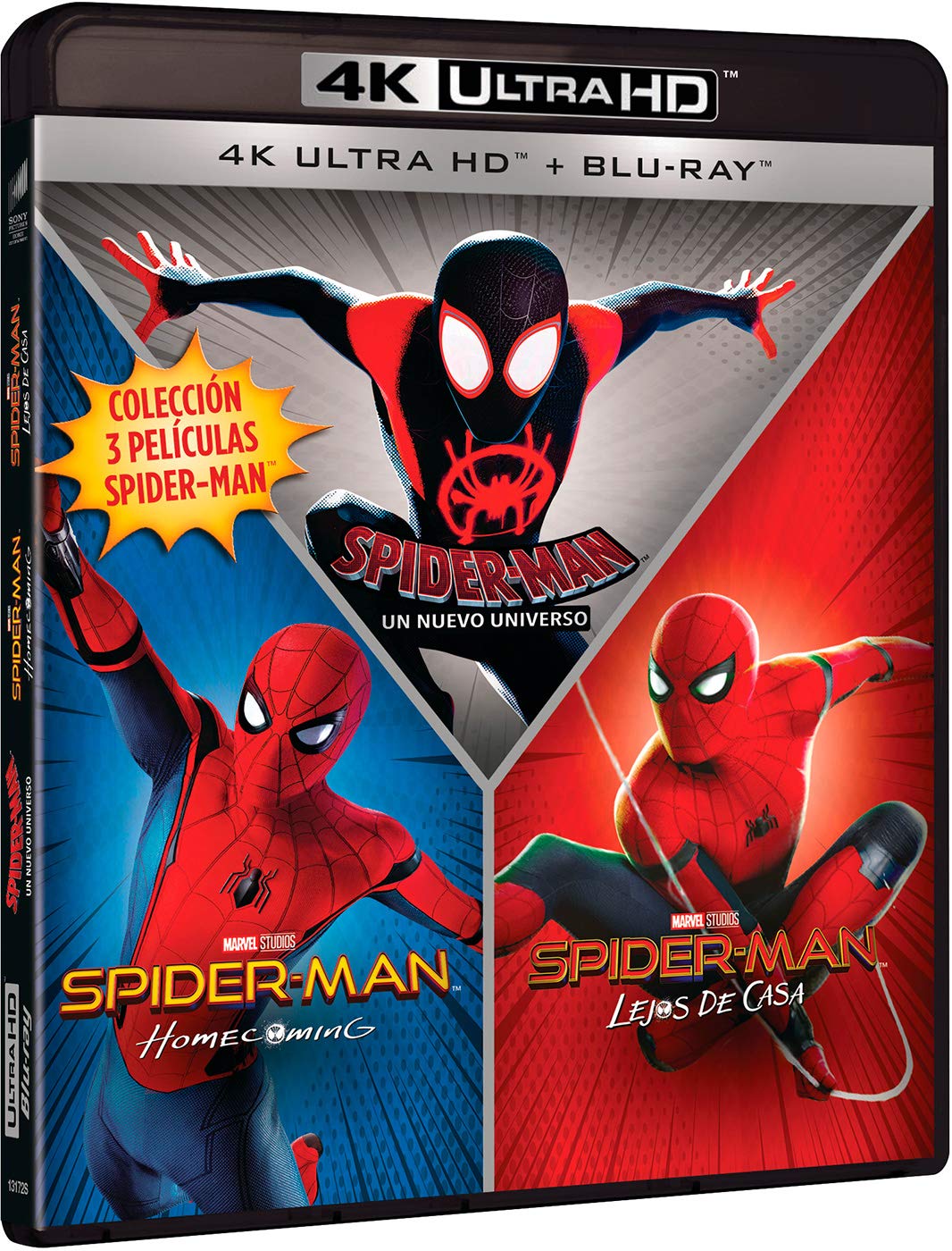 Pack Spider-man (Homecoming - Lejos de casa - Un nuevo universo) (4K Ultra-HD + Blu-ray) [Blu-ray]