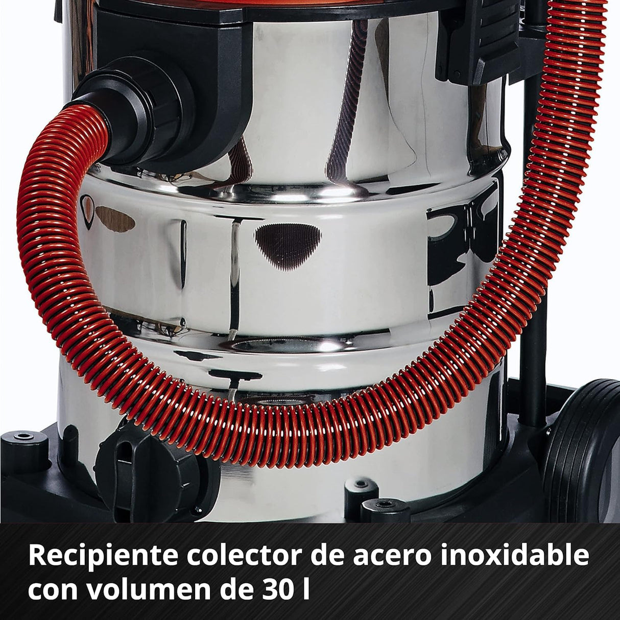 Einhell Aspirador inalámbrico TE-VC 36/30 Li S-Solo Power X-Change (iones de litio, 36 V, ECO/BOOST, depósito de 30 l, manguera incluida, sin batería y cargador)