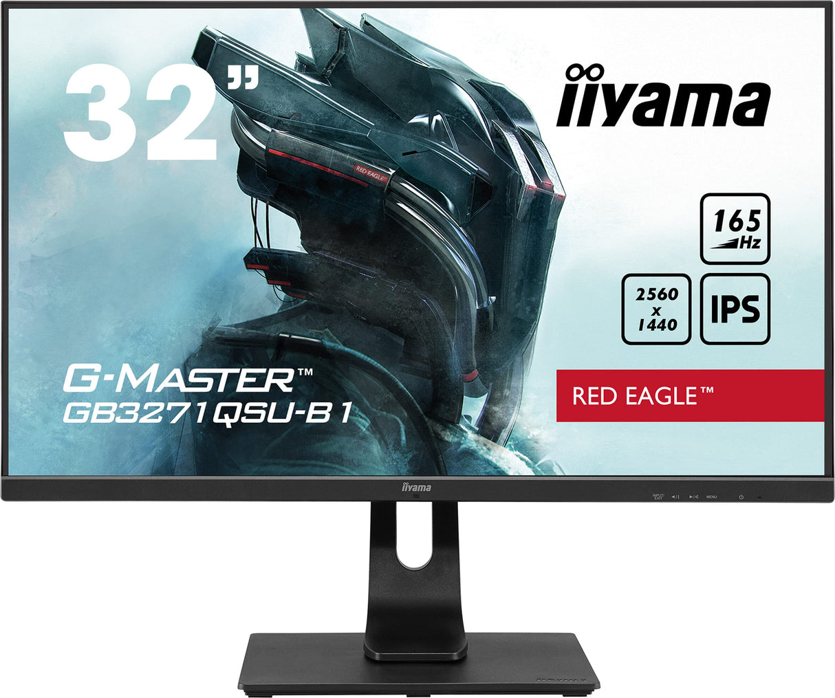 iiyama GB3271QSU-B1 32" Fast IPS Gaming, G-Master Red Eagle, FreeSync Premium, 2560x1440, 165Hz, 400cd/m², 1200:1, 2xHDMI, 2xDisplayPort, 1ms (MPRT), Altavoces, USB-HUB (4x3.0), Black Tuner