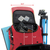 GOgroove Mochila para Cámara Réflex con Soporte del Trípode, Compartimento para Portátil, Almacenamiento para Accesorios y Cubierta Impermeable Incluido para Canon EOS 1300D, Nikon D3300, Pentax