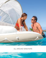 INTEX 58292EU - Isla hinchable canopy crema - 199x150 cm