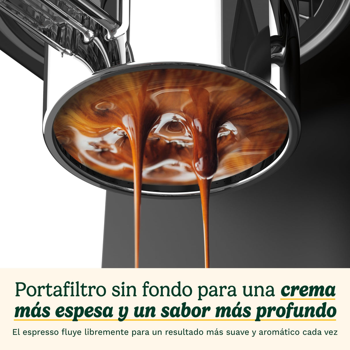 Cuisinart® Máquina de Espresso Slim | Espresso, Americano, Cold Brew | Vaporizador de leche | 15 bares | Portafiltro sin fondo | Compacta | 1,5L | Tazas de viaje