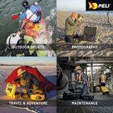 Peli 1510 Maleta rugerizada con asa Extensible y Ruedas de Alto Rendimiento, IP67 estanca e Impermeable al Polvo, 27L de Capacidad, Fabricada en Alemania, con Espuma, Color Amarillo (1510-000-240E)