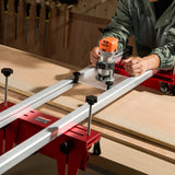 VEVOR Trineo Enrutador Plantilla Portátil para Aplanar Losas de 1625 mm Carpintería para Aplanar Losas Plantilla Guía de Losa Herramienta de Cepillado para Aplanar Madera Bricolaje