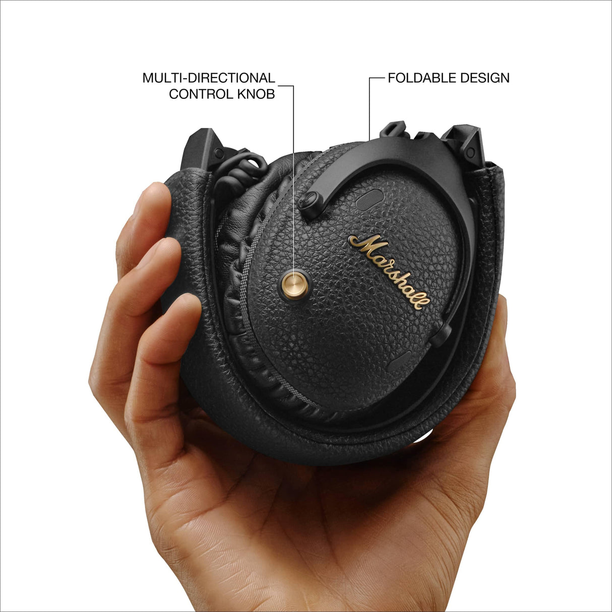 Marshall Monitor III ANC Auriculares con Cancelación Activa de Ruido, Inalámbricos Bluetooth, 70 Horas de Reproducción - Negro