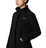 Columbia - Chaqueta larga Panorama para mujer, Negro, XXL