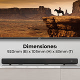 Cello YWS23-DE TV Soundbar, 2x15W y 50W (Total 80W), Altavoz de 2.1 Canales, Bluetooth, AC/DC, HDMI, USB Óptico