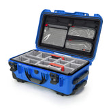 Nanuk 935 - Funda rígida Impermeable con Ruedas, Divisor Acolchado y Organizador de Tapa, Color Azul