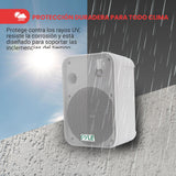 Pyle par de Altavoces de Pared, Techo, Inalambrico, Impermeable, Waterproof, Exteriores, Interiores, Par de 3.5” de 3 vias, Activo, Pasivo. Color Blanco