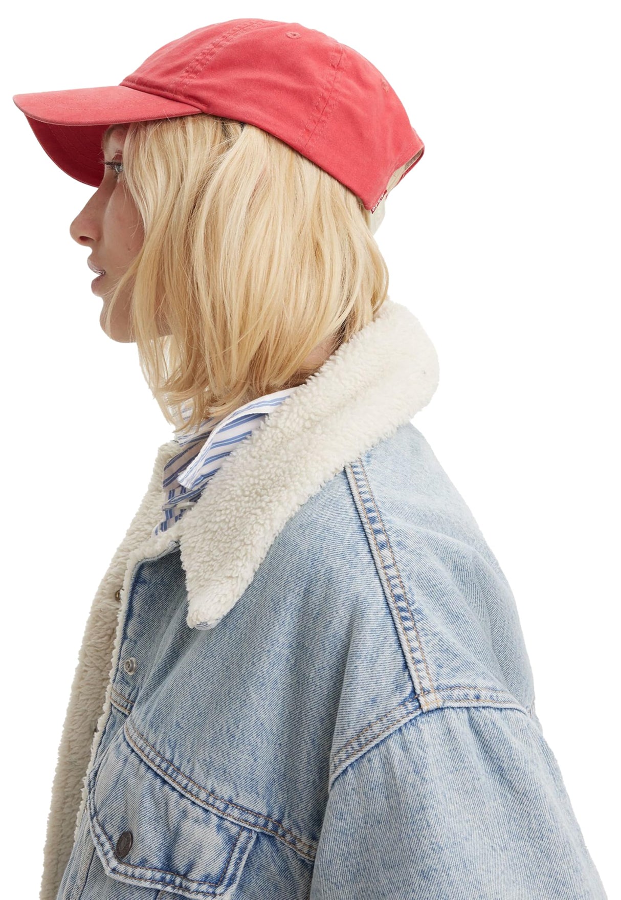 Levi's 90S Sherpa Trucker, Chaqueta de jean Mujer, Morning Sunlight,
