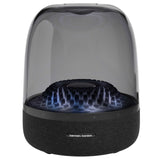 Harman Kardon Aura Studio 4 - Altavoz Bluetooth para casa, con cúpula Transparente, iluminación Ambiental con Cinco Patrones de Efecto Diamante, Sonido Potente, Negro