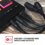 AKAI Professional MPX8 - Controlador USB MIDI y lanzador de samples portátil con 8 pads sensibles a la velocidad y ranura para tarjeta SD