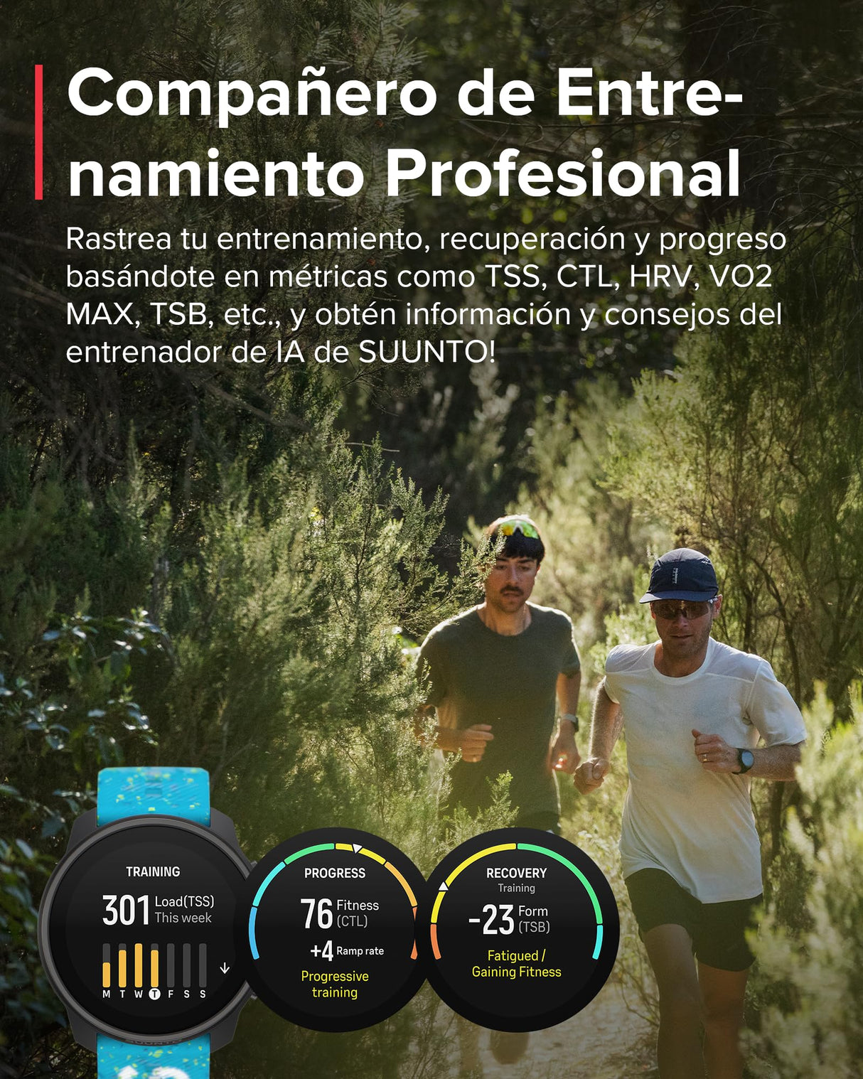 SUUNTO Race S Reloj Correr con Pantalla Táctil AMOLED, Reloj Deportivo GPS de Doble Frecuencia, Seguimiento de HRV y Sueño, Plan de Entrenamiento Basado en IA, Mapas Offline Gratuitos