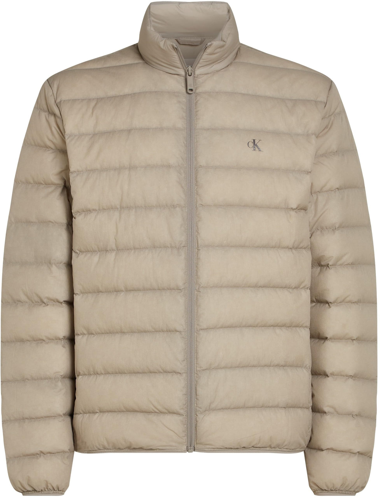 Calvin Klein Cazadora acolchada Hombre Down Jacket ligera, Gris (Rock Ridge), XS