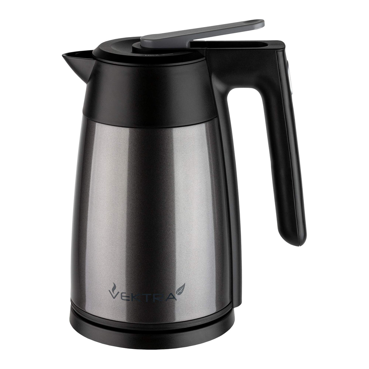 Vektra VEK-1703GP - Vacuum aislado ambientally Eco Friendly Easy para Cordless Kettle, 1,7 litros, grafito gris