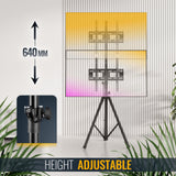RICOO Soporte TV Base de pie Pedestal Suelo Televisión 32-55" (81–140cm) FS0844 Tripode Inclinable Televisor LED/LCD VESA 200x200-400x400