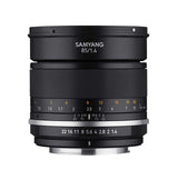 Samyang MK2 - Teleobjetivo Sellado contra la Intemperie para Canon EF (85 mm)