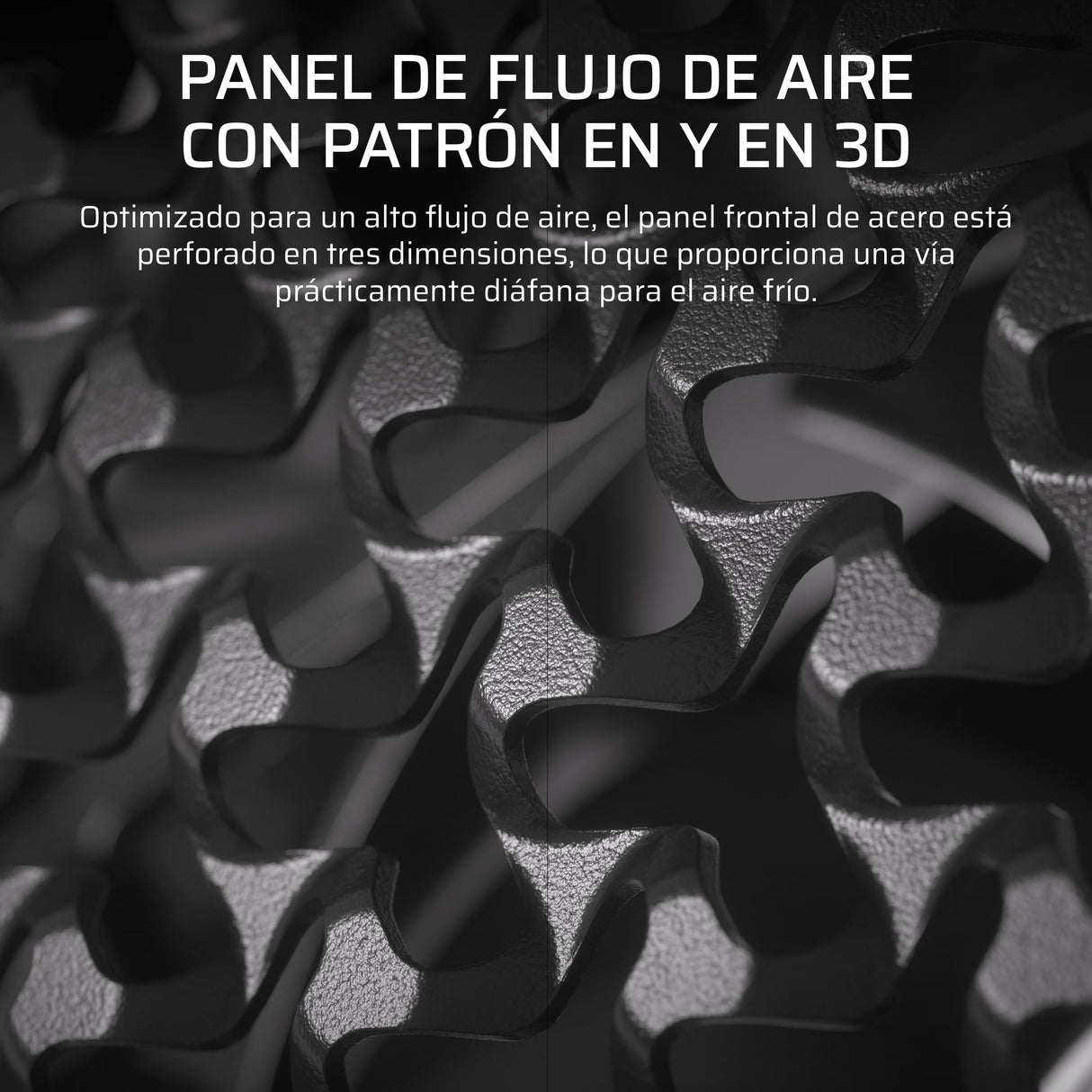 CORSAIR Frame 5000D RS ARGB Caja Modular Mid-Tower de Gran Flujo de Aire para PC – 4X Ventiladores RS Preinstalados, Sistema de Montaje de Ventiladores InfiniRail – Negro