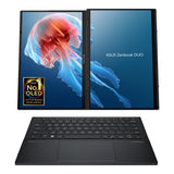 ASUS Zenbook Duo OLED UX8406CA-QL078W - Ordenador Portátil 14" WUXGA 120Hz (Intel Core Ultra 9 285H, 32GB RAM, 1TB SSD, ARC 140T, Windows 11 Home) Pantalla táctil, Gris - Teclado QWERTY español