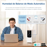 LEVOIT OasisMist 4.5L Humidificador Inteligente, Niebla Caliente & Fría a 45h y 40m² , Modo Auto, Luz Personalizada, Aromaterapia y Silencioso 26dB para Bebés y plantas,Temporizador, Amazon Exclusive
