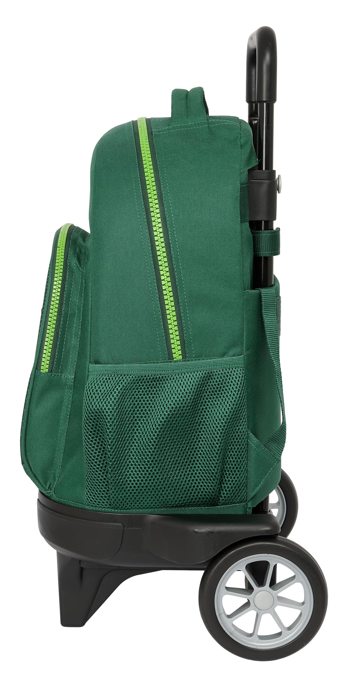 Safta REAL BETIS BALOMPIÉ - Mochila Grande con Ruedas, Compact Evolución, Extraíble, Ideal para Niños de Diferentes Edades, Cómoda y Versátil, Calidad y Resistencia, 33x22x45 cm, Color Verde