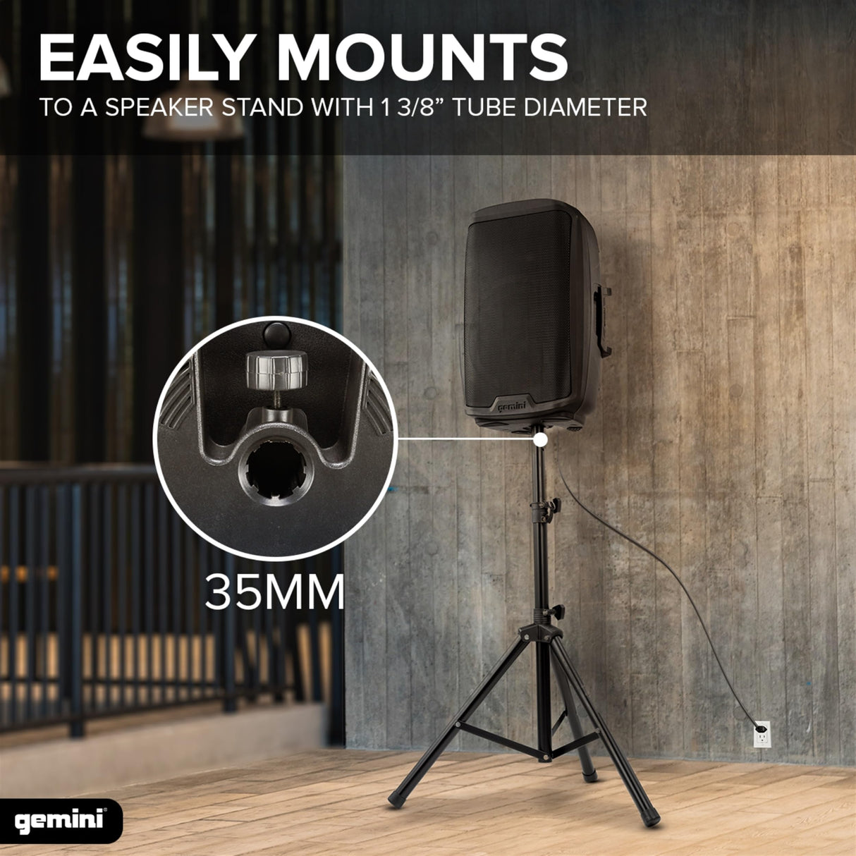 Gemini AS-2115P: 2000 WaTT Active 15” Loudspeaker