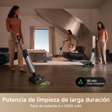 Mova X4 Pro, Aspiradora, seco y Mojado, friega con Agua Caliente, sin enredos, autolimpieza 100 °C, succión 20 kPa, estación de Empuje, Cabezal de Cepillo LED, Dos Bordes