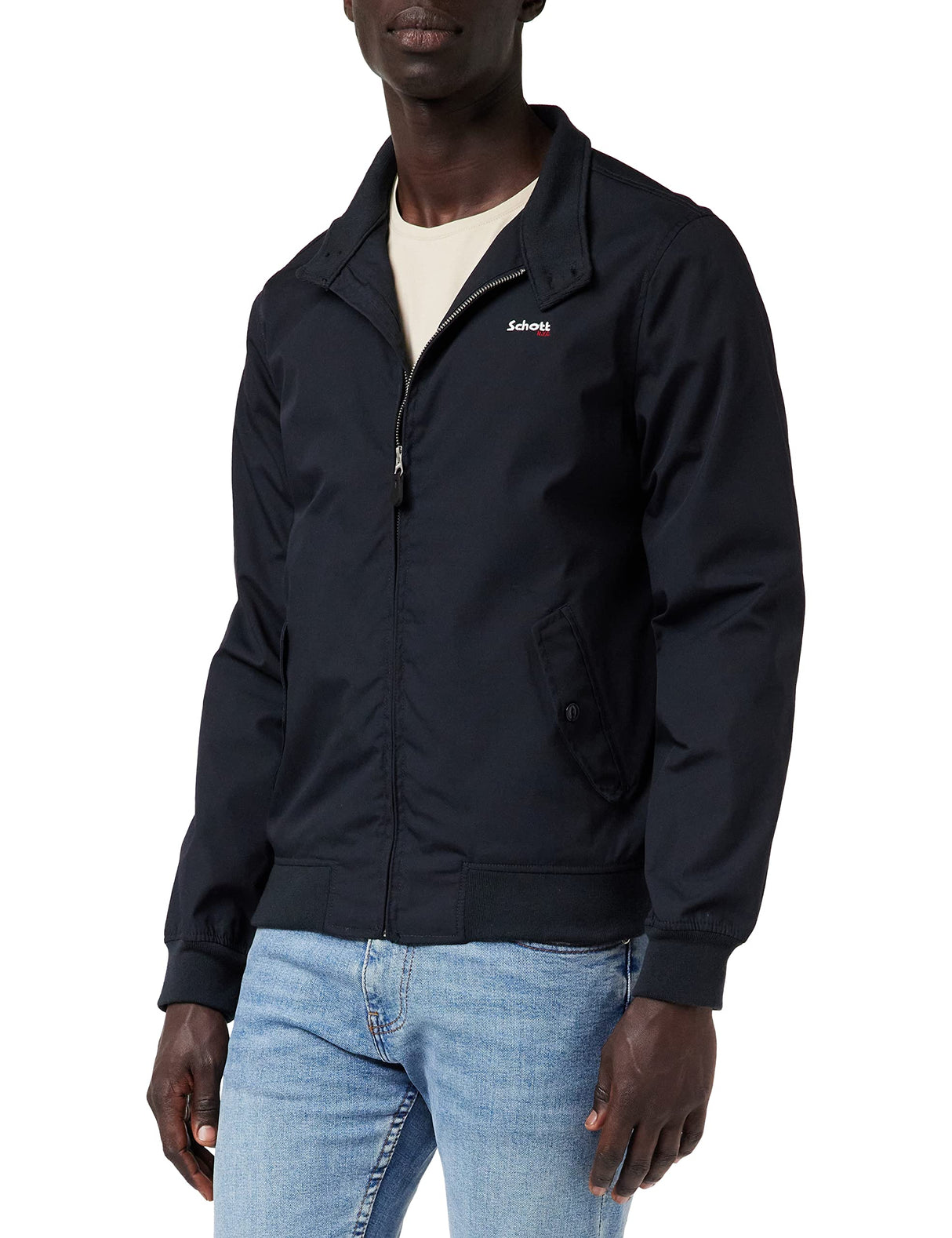 Schott NYC Hombre Cabl1220 Chaqueta Not Applicable, Azul (Navy Navy), Medium