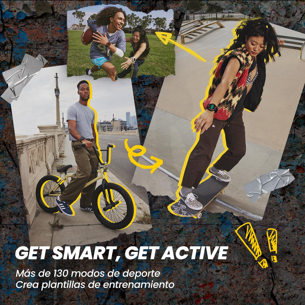 Amazfit Active Edge Smartwatch con diseño Deportivo y de Fitness Resistente y Elegante, GPS, Entrenador de Salud AI, Sport Outdoor, Entrenamientos y Ejercicio, 16 días de batería, 10 ATM