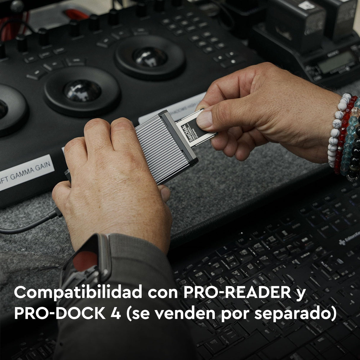 SanDisk 640 Go Pro-Cinema CFexpress Tarjeta Type B, para Grabar vídeos 8K impecables, con una Velocidad de hasta 1700 MB/s y Resistencia a caídas de hasta 1 Metro