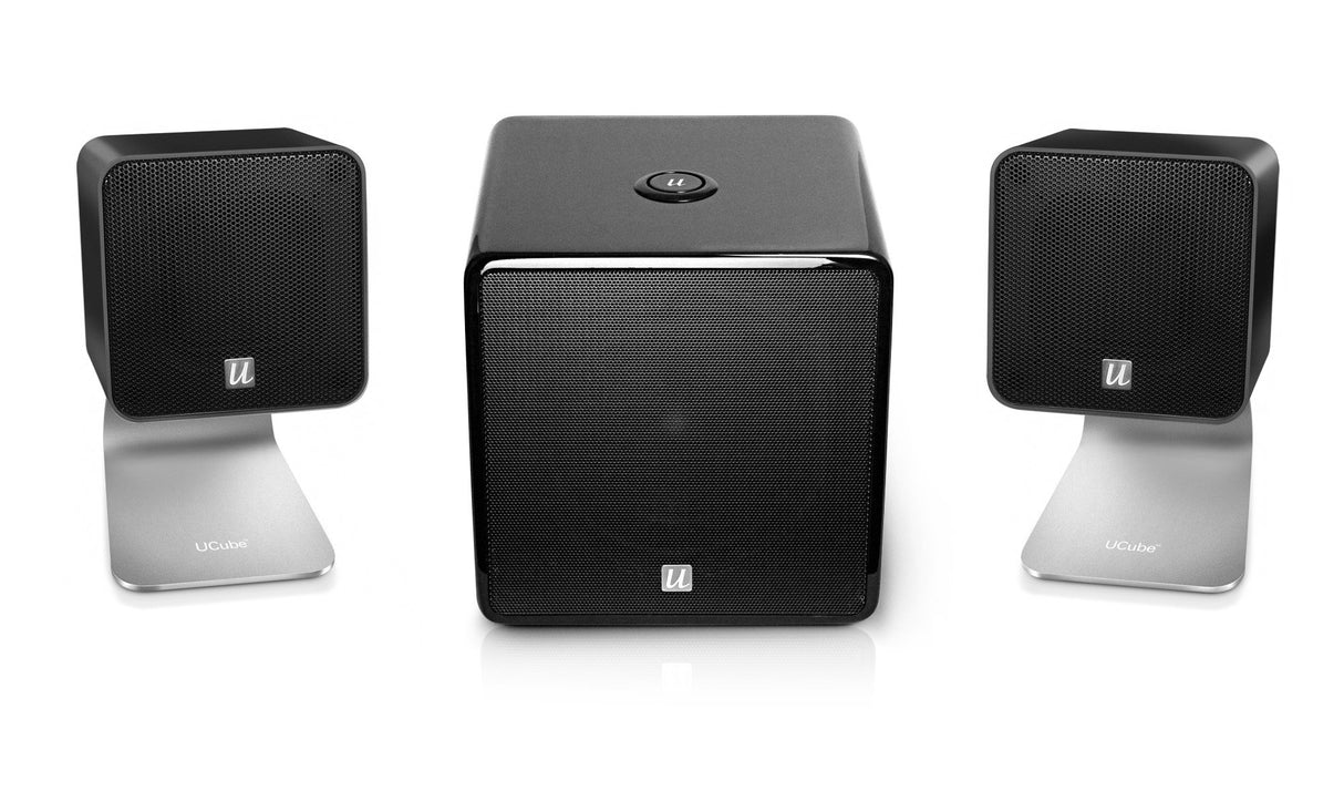 Ultra Subwoofer Enlace Usub Multimedia (50 Vatios Rms) para Ucubes U Otro Altavoz Negro