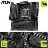 MSI mag B850M Mortar WiFi - Placa Base Compatible con AMD Ryzen 9000/8000 / 7000 Series, DDR5, PCIe 5.0 y PCIe 4.0, Wi-Fi 7 y Bluetooth 5.4