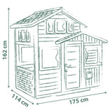 Smoby Life - Friends House EVO - Moderna y espaciosa - Puerta con Mirilla - Portón - Buzón Funcional - Material Reciclado - A Partir de 3 años - Fabricado en Francia
