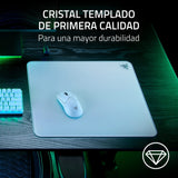 Razer Atlas Alfombrilla Gaming de Cristal Templado Blanca