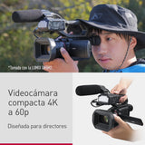 Panasonic AG-CX18EH 4K 60p Videocámara Profesional con Lente Gran Angular de 25 mm, Zoom de 24x, 3G-SDI, XLR, OIS Híbrido de 5 Ejes, Luz LED, Wi-Fi, USB PD, Negra