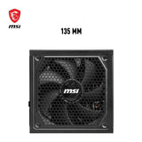MSI mag A1250GL ATX 3.1 PCIe 5.1 1250W 80 Plus Gold Modular