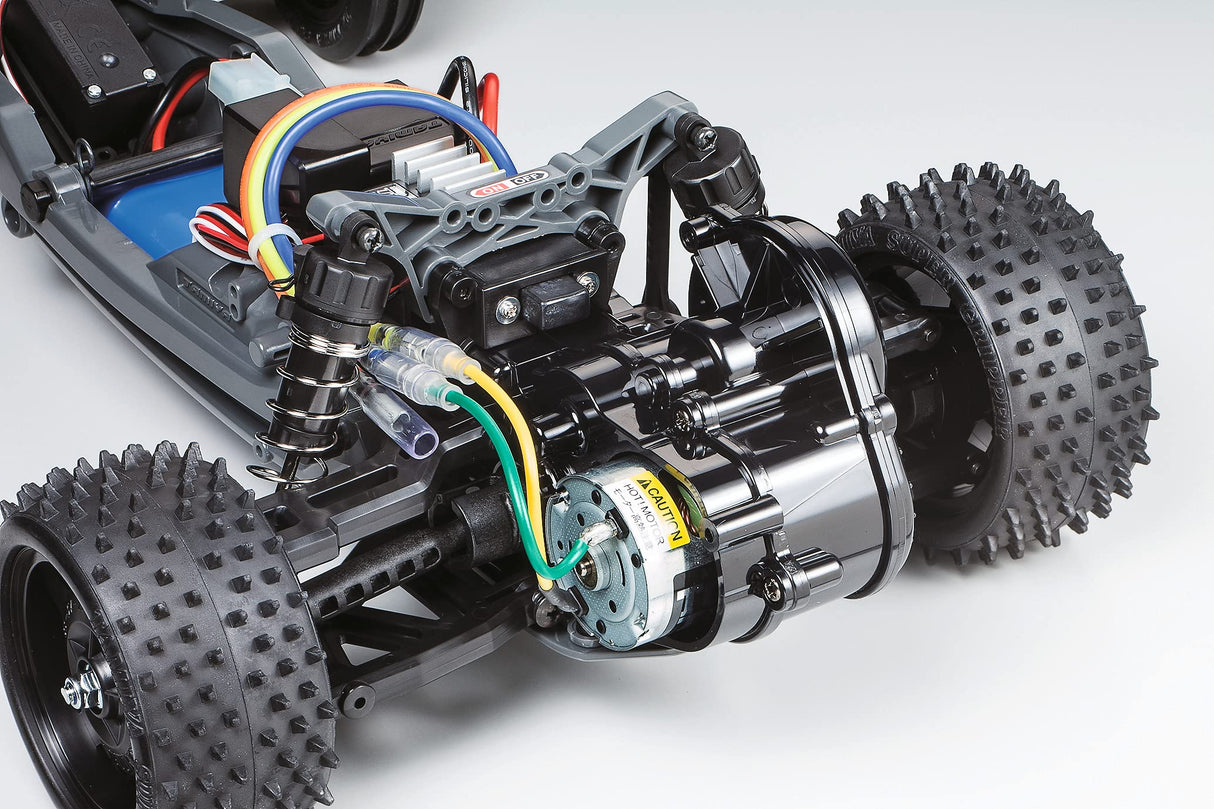 Tamiya Buggy 58628 1:10 Racing Fighter (DT-03) The Real, Coche teledirigido, vehículo RC, modelismo, Kit para Montar, Hobby, Tinkering, Color Naranja
