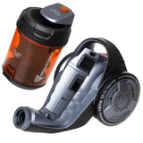 ADLER Aspiradora sin Bolsa Ciclónica AD7065, HEPA 13, Filtración ciclónica, Depósito 1,6L, Flujo de Aire máximo: 27 litros/Segundo, Gris y Naranja, con 5 Accesorios, Potencia Nominal: 700 W