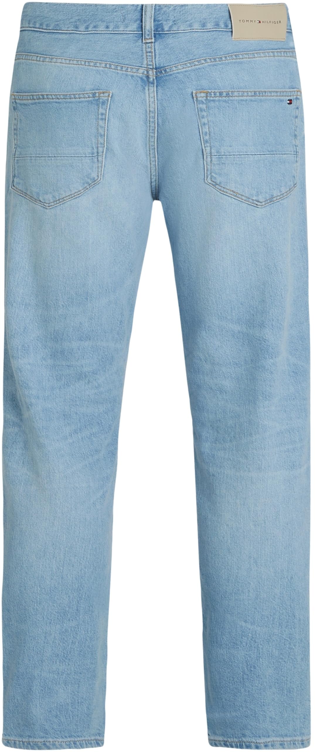 Tommy Hilfiger Straight Denton Jeans Washes Vaqueros, Denim (Heron Blue), 33W / 32L para Hombre