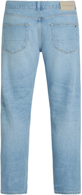 Tommy Hilfiger Straight Denton Jeans Washes Vaqueros, Denim (Heron Blue), 33W / 32L para Hombre