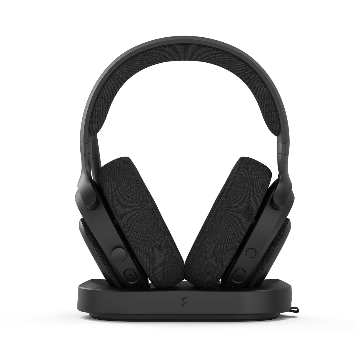 Fractal Design Scape Dark - Auriculares inalámbricos para Gaming en PC - Micrófono Giratorio con Mute y antirruido - hasta 40 Horas de autonomía - Iluminación Ambiental configurable - Negro
