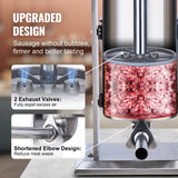 VEVOR Embutidora Manual de Salchichas Capacidad de 10 L Máquina de Salchichas Vertical de Acero Inoxidable con 5 Tubos de Relleno para Churros Salchichas para Restaurante Supermercado Cocina