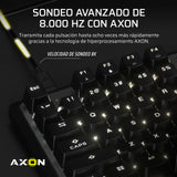 CORSAIR K70 PRO TKL RGB Teclado para Juegos con Cable Magnético-Mecánico – Interruptores Ajustables MGX Hyperdrive Pre-Lubricados, SOCD y Disparo Rápido Simultáneos, 8.000 Hz, QWERTY – Negro
