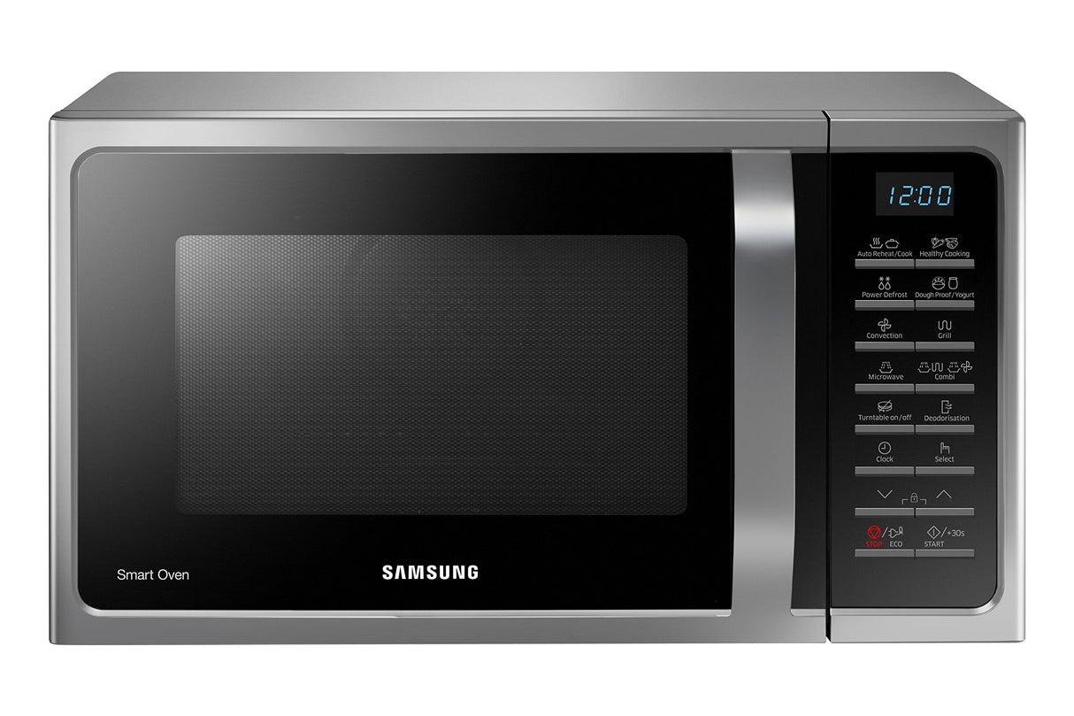 SAMSUNG Microondas MC28H5015CS (Encimera, Microondas combinado, 28 L, 900W/1500W, Botones, Aluminio, con Grill acero inoxidable ) Color plata y negro