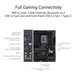 Asus TUF Gaming H770-PRO WiFi - Placa Base ATX Intel H770 (LGA 1700, DDR5, PCIe 5.0, Cuatro PCIe 4.0 M.2, 14+1 DrMOS, Intel 2.5Gb Ethernet, DisplayPort, HDMI, USB 3.2 Gen 1 Type-C Frontal, Aura Sync)
