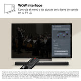 LG S40T - Barra de Sonido Inteligente, 300W, 2.1 Canales, Sonido Envolvente Dolby Digital y DTS, Amplia Conectividad, HDMI, Bluetooth, USB, Entrada Óptica, Negro