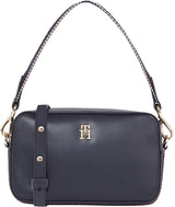Tommy Hilfiger Bolso con asa Mujer Distinct Camera Bag pequeño, Azul (Space Blue Corp), Talla Única