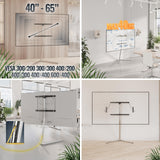 RICOO Soporte TV Base de pie Pedestal Suelo Televisión 49-70" (124–178cm) FS1764 Peana Stand Televisor LED LCD VESA 300x200-600x400